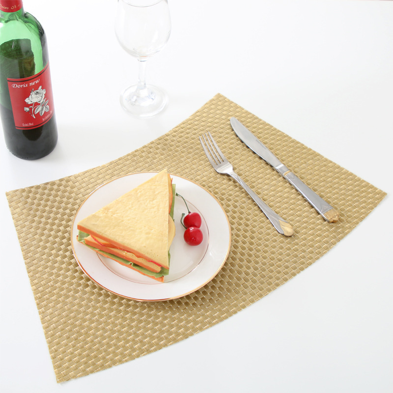 纯色隔热耐高温防水防油酒店西餐厅中式餐垫桌垫餐垫