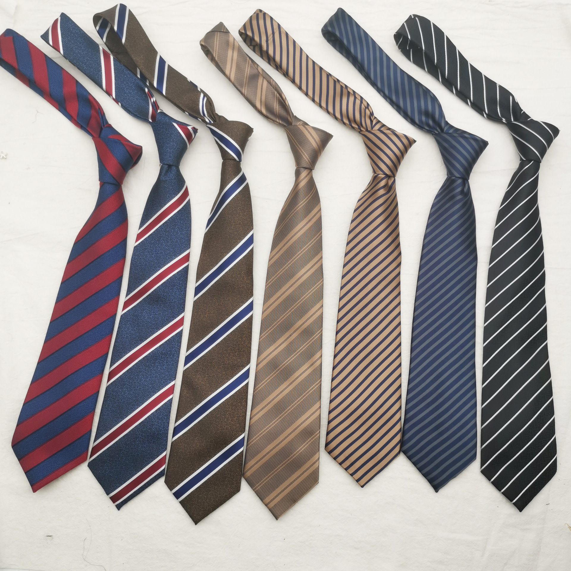 8cm条纹日制基础款dk/jk领带女ins潮手打衬衫学院中性风帅气配饰