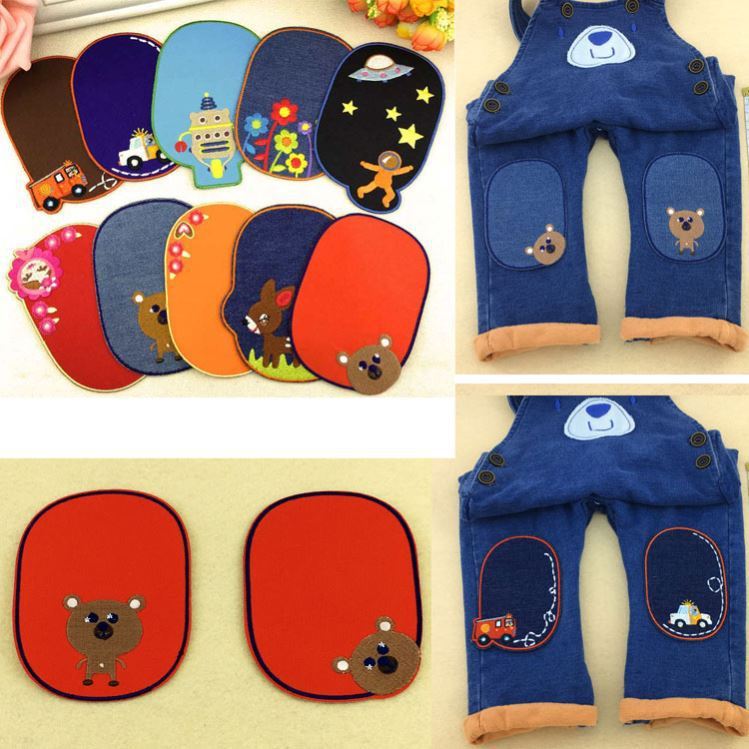 儿童膝盖布贴补丁贴牛仔裤子男孩破洞裤贴运动卡通补洞贴衣服修补