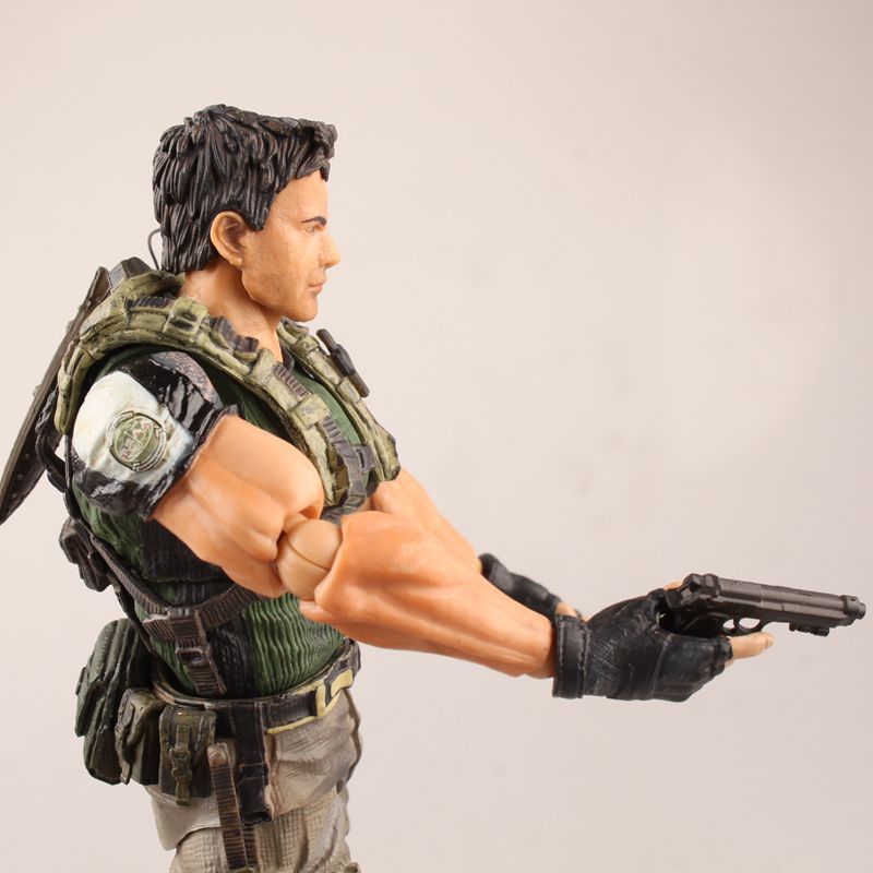 生化危机系列 play arts 改 pa改克里斯 雷德菲尔德 超可动手办