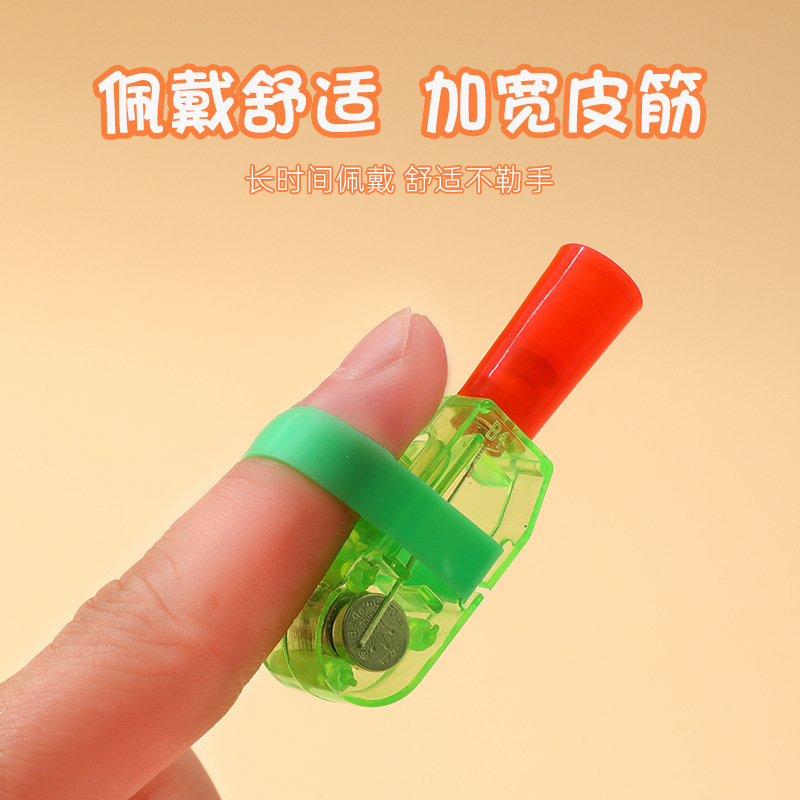 Projection Cartoon Pattern Finger Projection Lamp Luminous Toy Led Stall Luminous Ring Light Finger Lights Wholesale