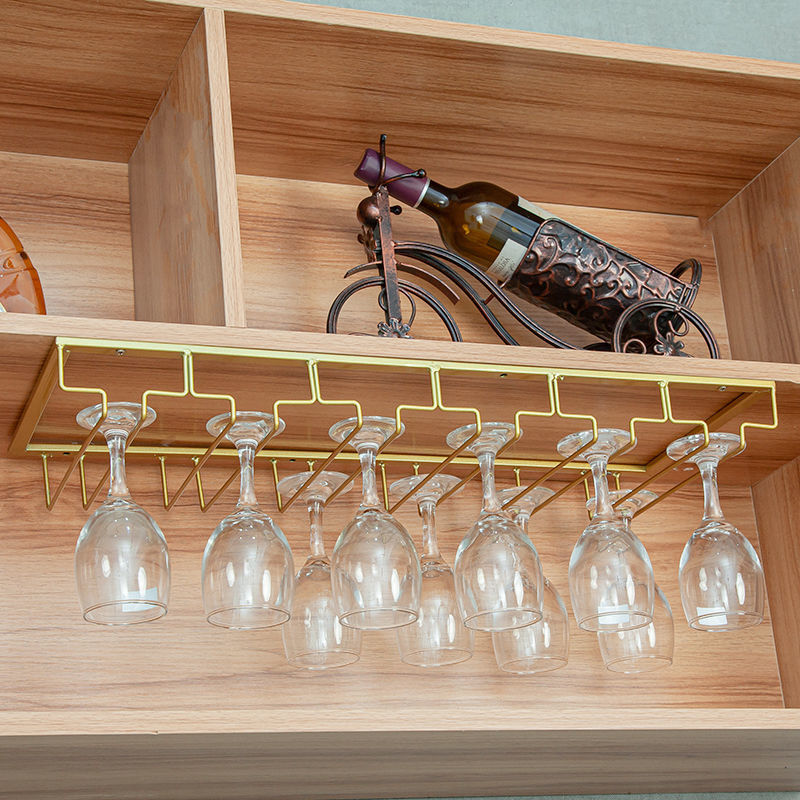 铁艺红酒高脚杯倒挂架酒柜装饰酒杯架家用网红酒杯倒挂架酒柜饰品