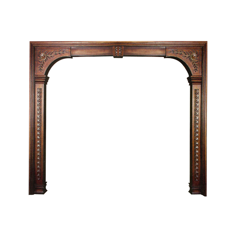 家用垭口门窗门套 带雕花哑口套实木烤漆包口套 欧式造型垭口批发