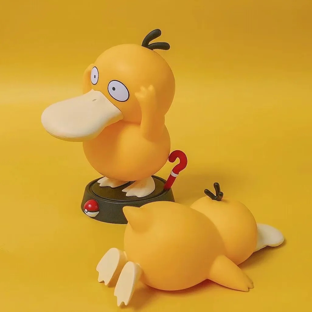 宠物小精灵 趴趴可达鸭 问号可达鸭 q版 车载 公仔 摆件 盒装手办