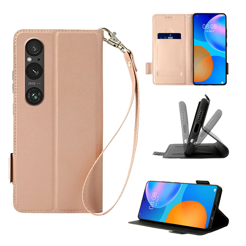 sony xperia 1 vi手机皮套适用索尼6代腕绳磁吸插卡防摔手机壳