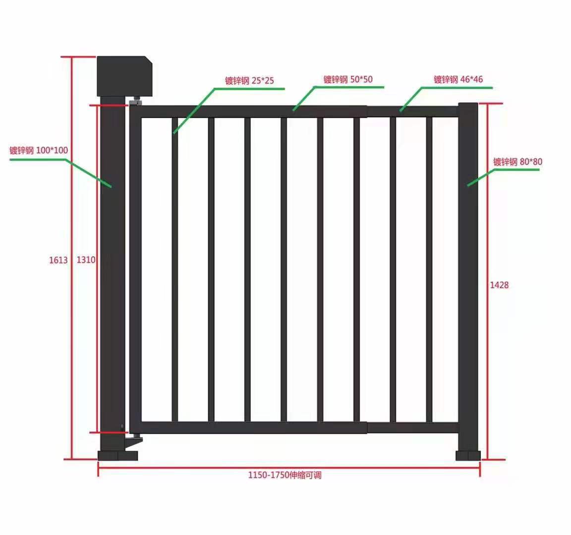小区人行通道门社区智能栅栏门电动小门广告小门自动闸机电瓶车
