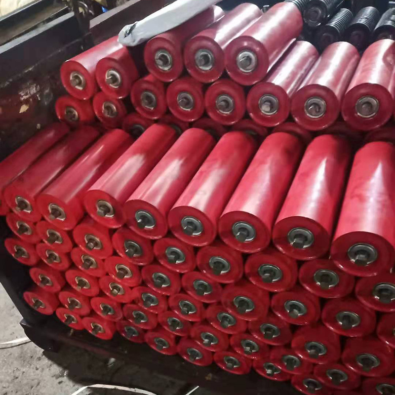 厂家销售 输送带托辊 缓冲三联托辊 皮带输送机托辊