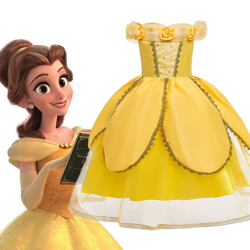 贝儿公主裙女童生日礼服圣诞节儿童服装演出服衣服连衣裙贝尔裙子