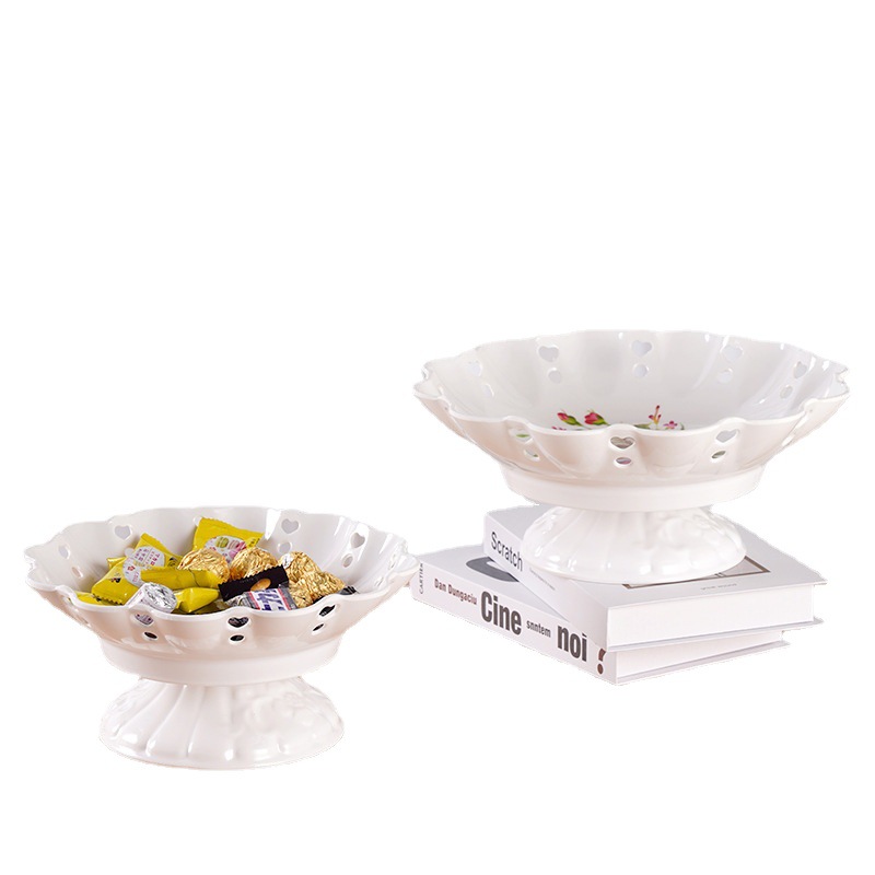 European-Style Fruit Plate Set with Color Box for Living Room and Home