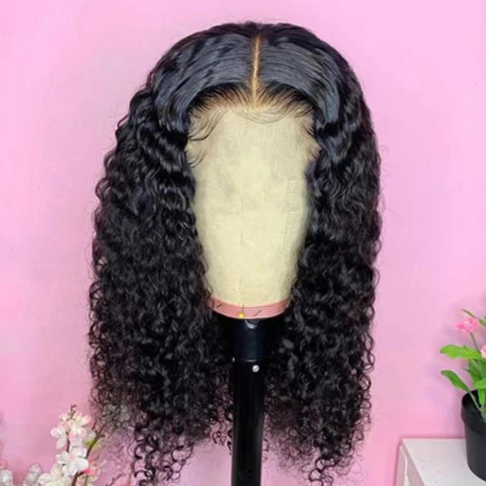 欧美外贸假发女非洲小卷玉米烫蓬松爆炸头短卷发中分刘海全头套式