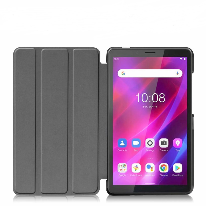 适用lenovo tab m7支架平板保护套 联想m7 3rd gen三折商务皮套