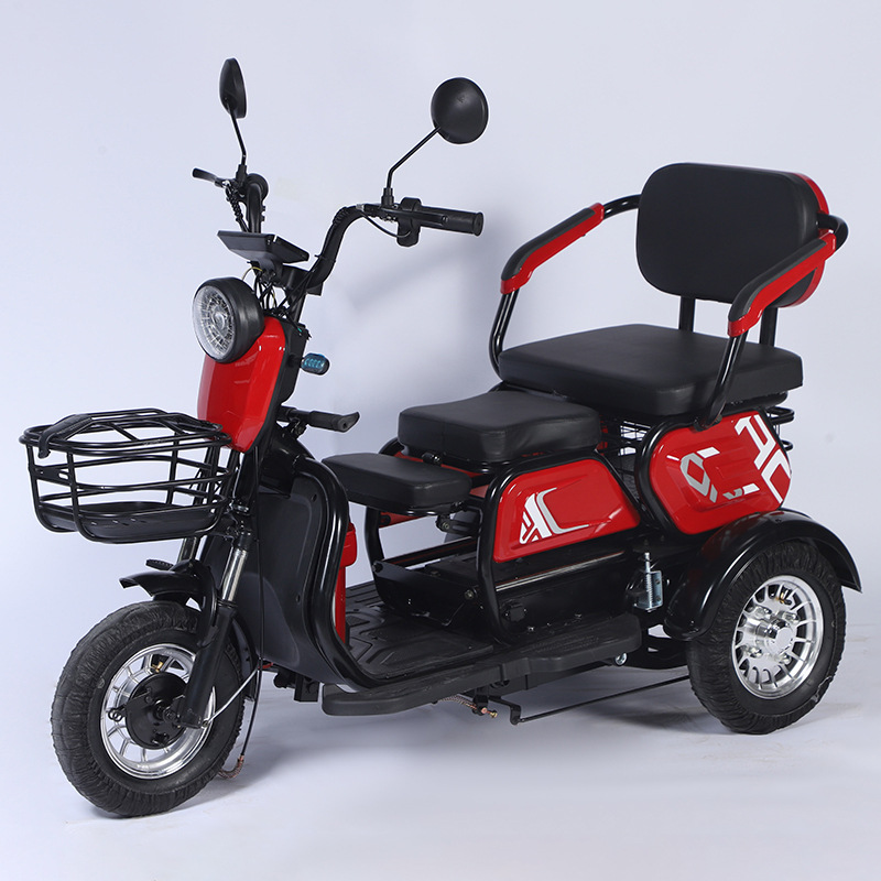 炫酷三轮电动车厂家现货批发外贸出口成人老人休闲代步小型接送孩