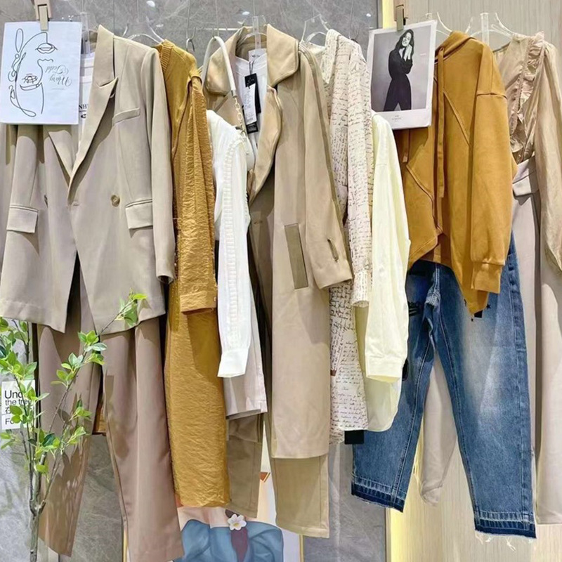 24秋季南耳随性自由连衣裙套装上衣风衣外套专柜撤柜一手货源供应