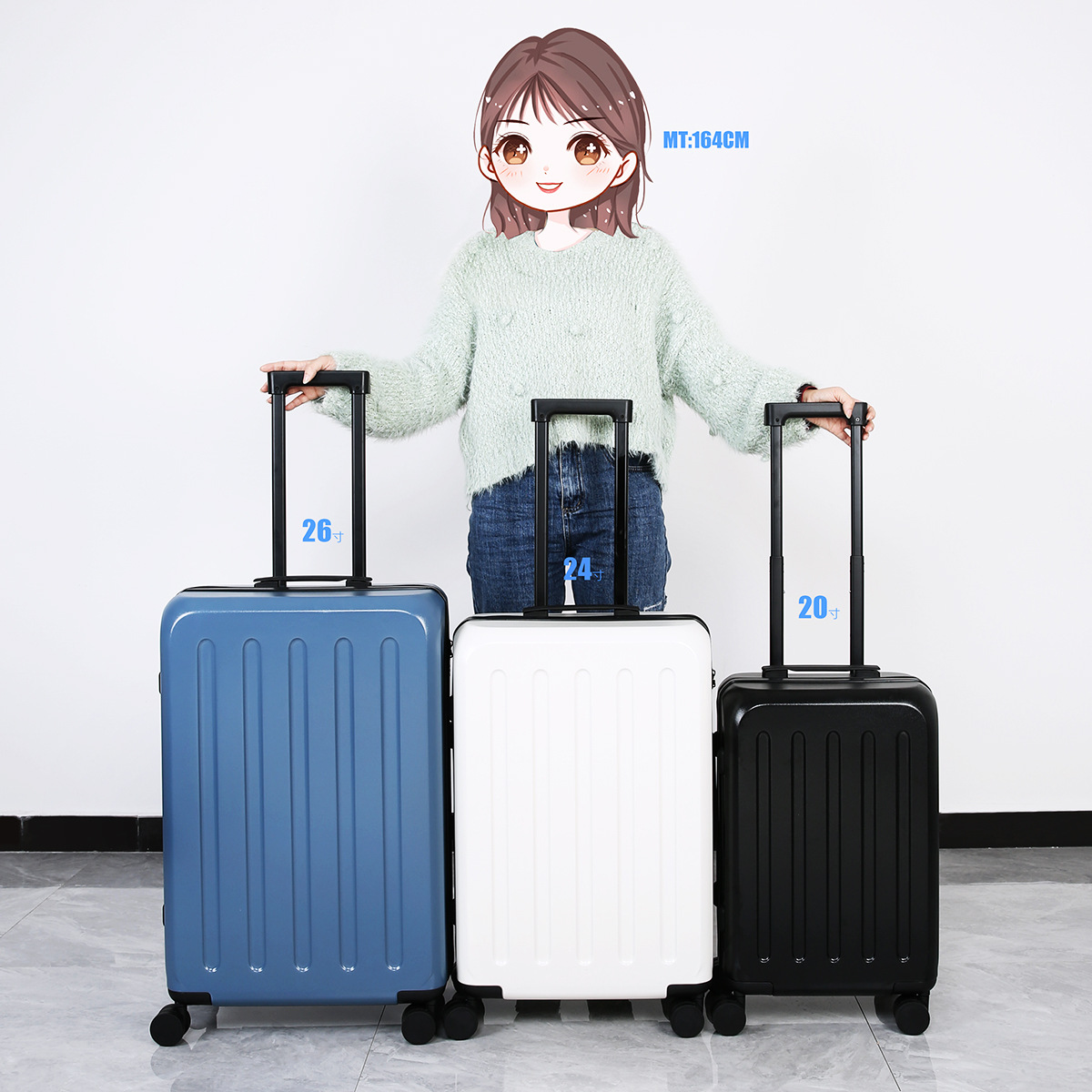 New Luggage Student Large Capacity Business Password Suitcase Suitcase Ins Luggage Trolley Case Men and Women Same Style