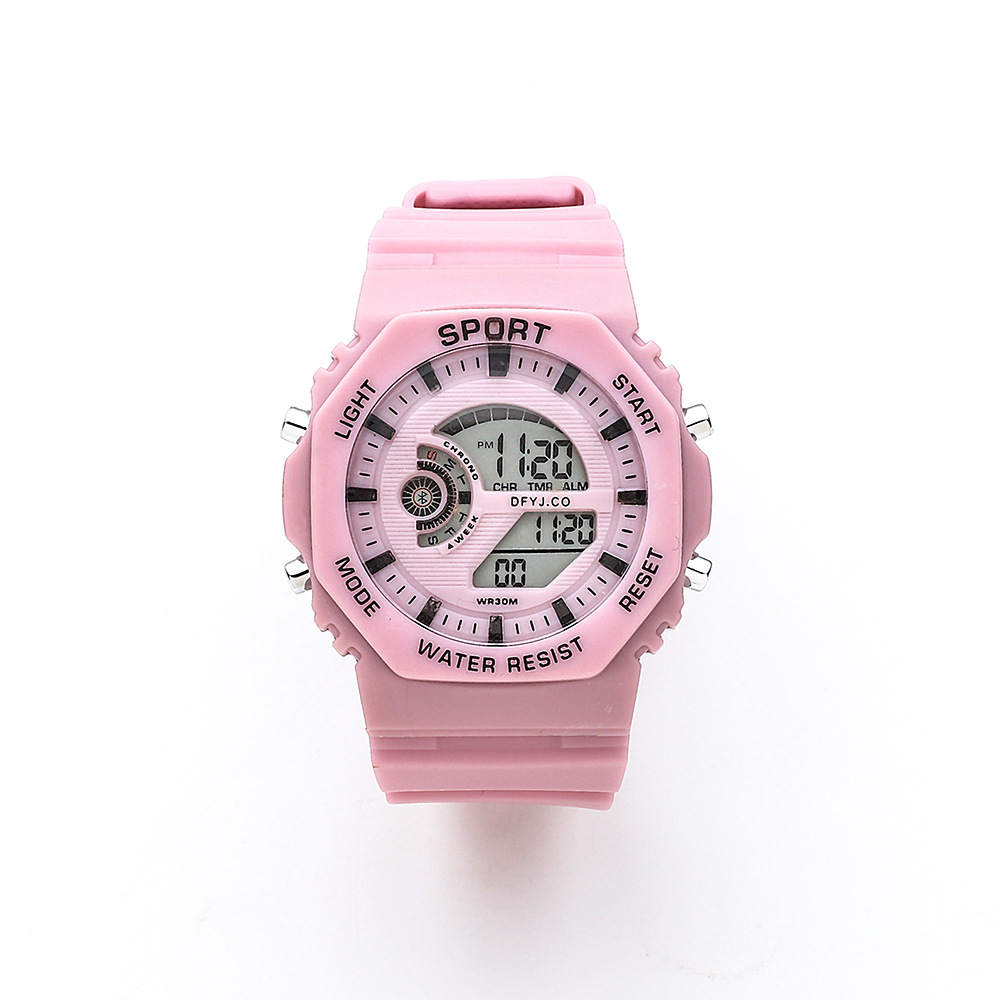 Wholesale Student Electronic Watch Sports Luminous Mode Minimalist Candy Color Spot Suitable for Boys and Girls
