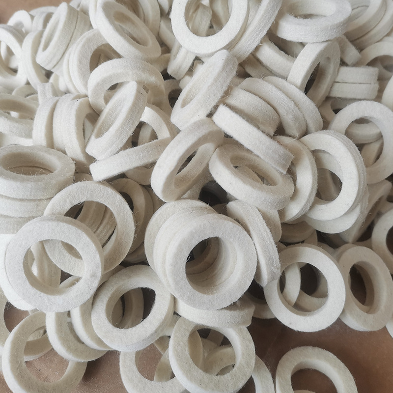 羊毛毡圈油封密封吸油耐高温耐磨含油防尘过滤高密度工业毛毡垫块