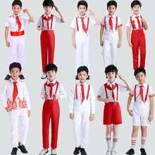 六一儿童节演出服中小学生朗诵红领巾合唱服蓬蓬纱裙舞蹈表演服装