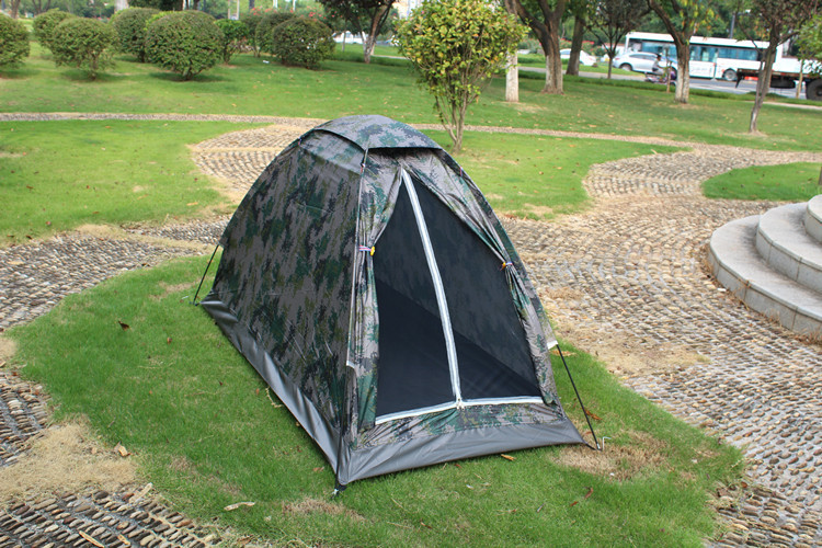 单人单层单门帐篷 户外单兵数码迷彩帐篷 超轻便携帐篷 厂家直销