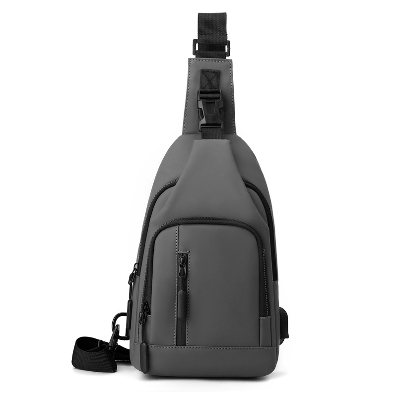 Cross-Border Crossbody Men's Shoulder Chest Bag Waterproof Commuter Derm Multi-Compartment Casual Cycling Small Backpack Logo