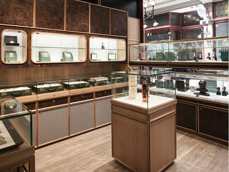 厂家直销精品珠宝展柜整定设计珠宝黄金首饰柜台高端珠宝展示柜