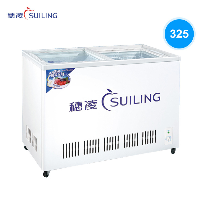 穗凌q1.0l4-c四门双温厨房柜商用食堂不锈钢立式冰箱高身速冻冰柜