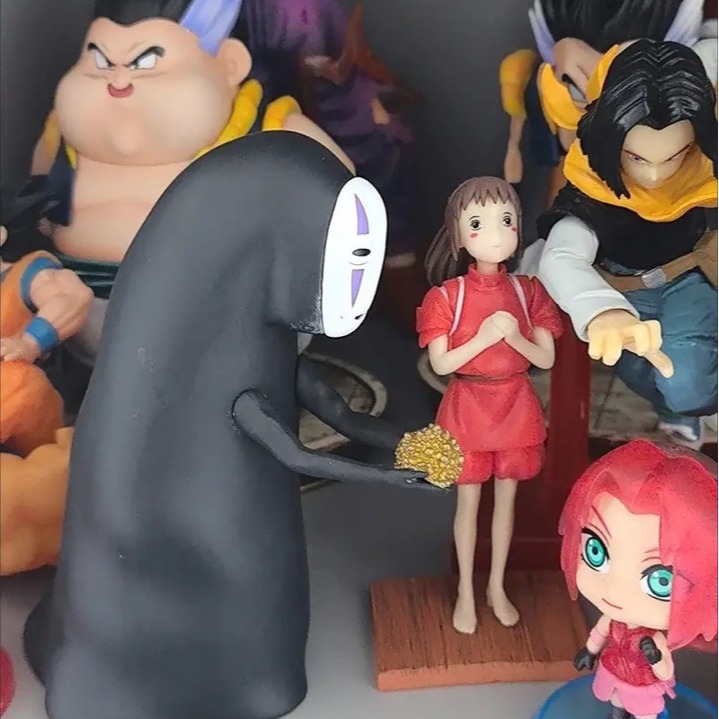 神隐手握系列千与千寻小千无脸男gk雕像手办收藏桌面摆件公仔玩具