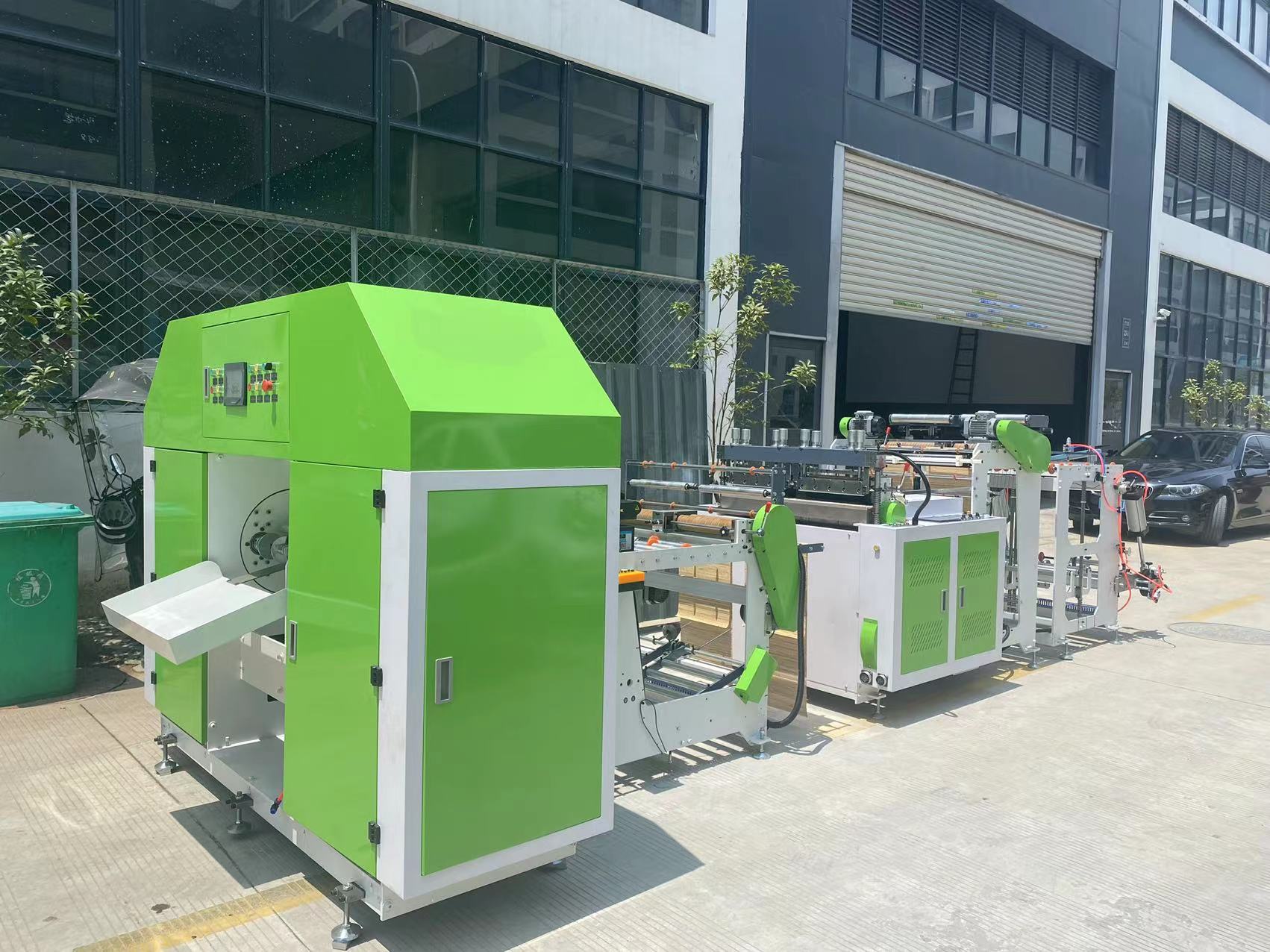 连卷家用垃圾袋制袋机 双通道全自动垃圾袋制袋机