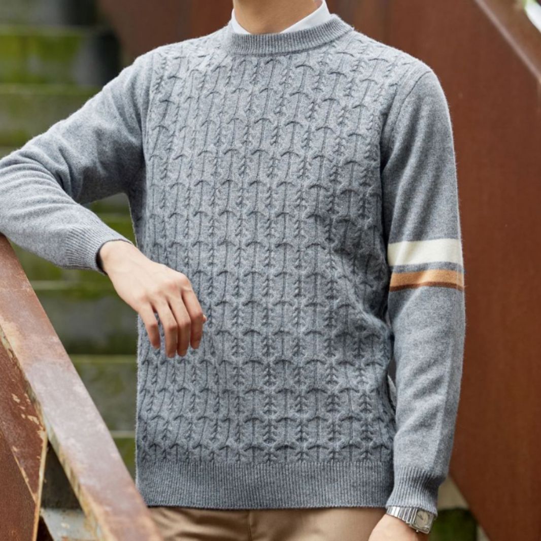 加厚绵羊毛羊绒衫秋冬男士款针织羊绒衫羊绒毛衣-阿里巴巴