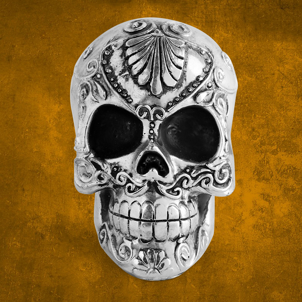 万圣节道具整人吓人骷颅头树脂骷髅头动物头骨北欧工艺品魔鬼鬼头