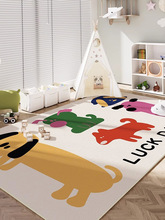 儿童房地毯卧室卡通学习阅读区地垫婴儿爬爬垫床边毯客厅游戏区垫