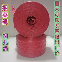 红绳厂家直销塑料捆扎绳捆扎蔬菜绳大棚吊菜绳打包绳扎口绳红批