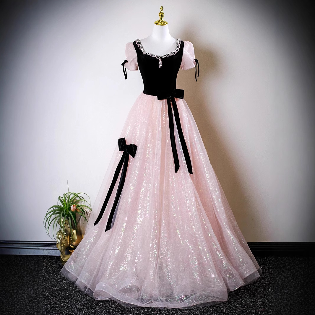 晚礼服女2025新款高级感订婚公主裙主持人高端轻奢小众成人礼粉色