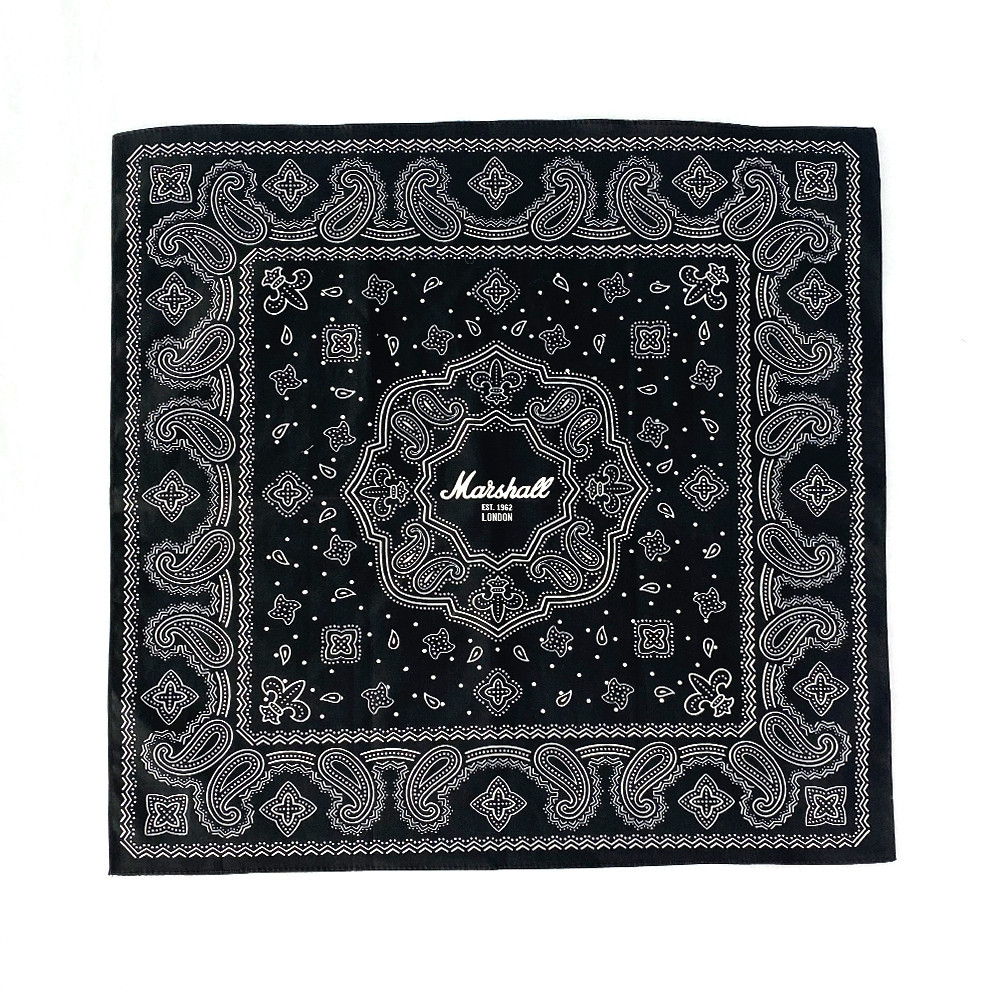 黑色腰果花系列大手帕棉质户外骑行遮阳方巾西装衬衫口袋巾可定制