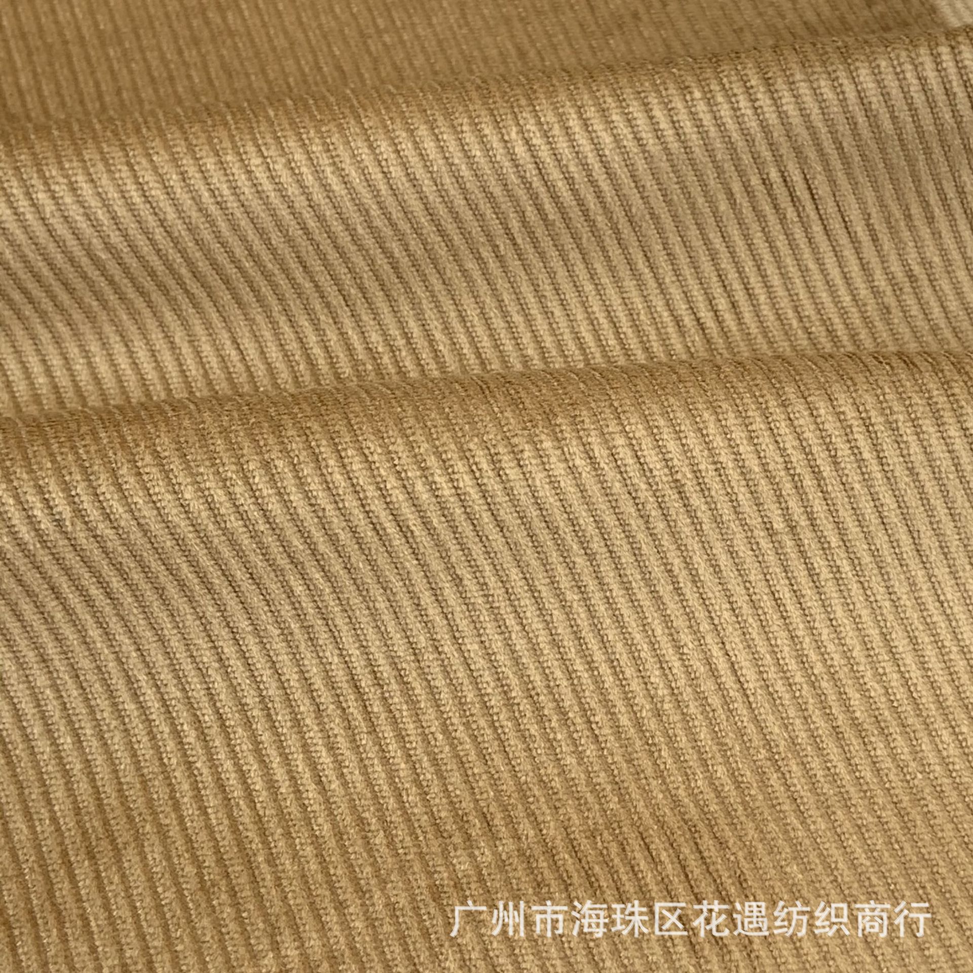 11坑灯芯绒面料 灯芯绒380克细坑条 秋冬衬衫裙装外套童装面料