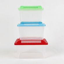 宠物盒塑料手提迷你乌龟缸仓鼠运输盒养殖盒爬虫盒金鱼缸盒子
