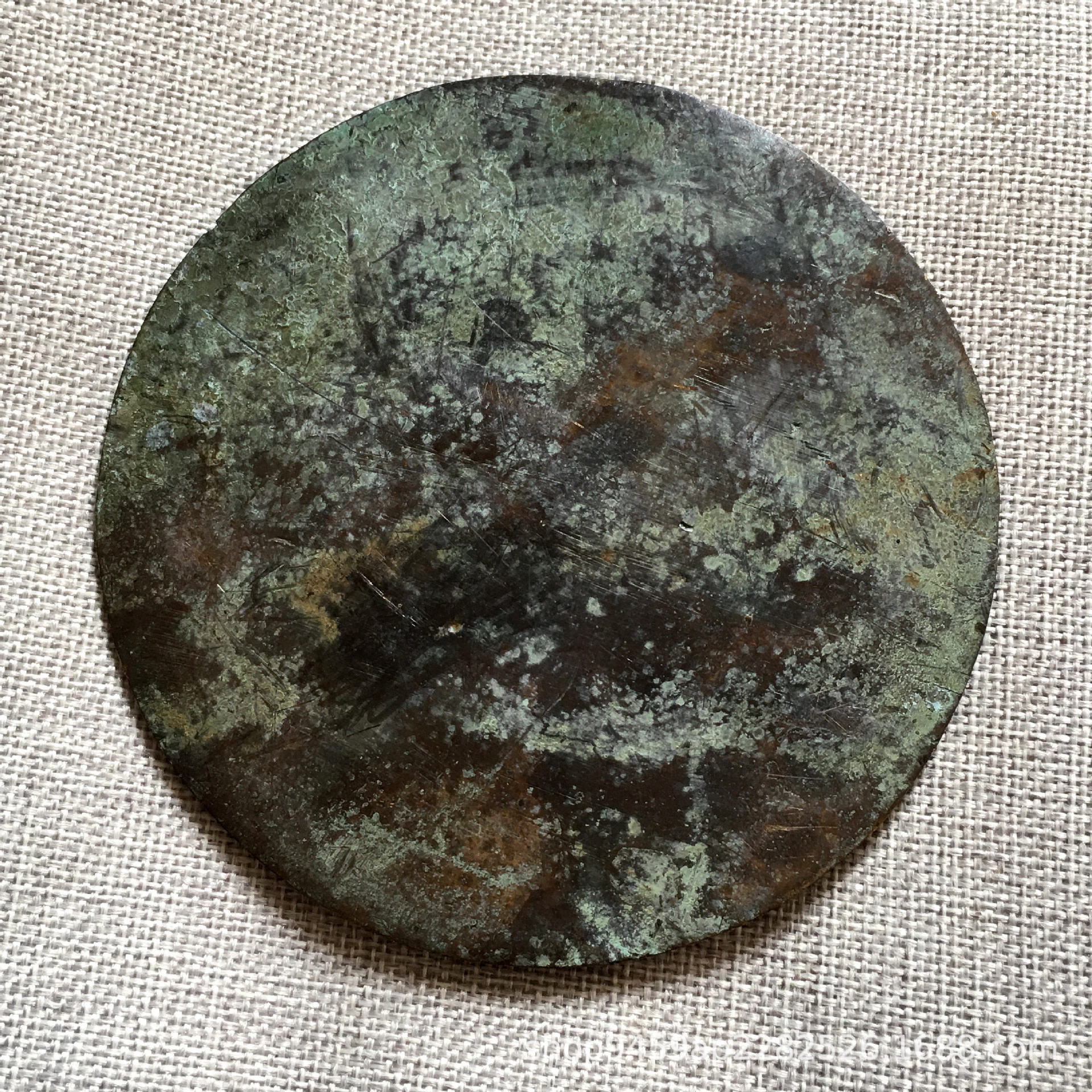 汉代青铜镜子 镇宅八卦铜镜仿古唐镜新婚风水摆件 仿古铜镜