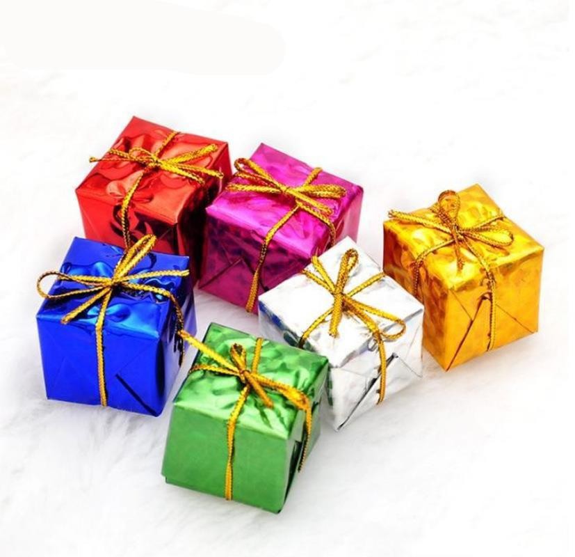 2023 Spot Christmas Tree Pendant Decoration Accessories Foam Gift Bag Christmas Gift Bag Gift Box 2cm-8cm Laser