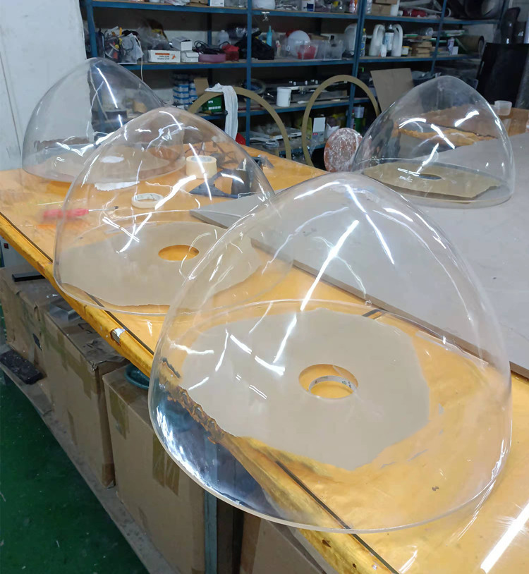 定制亚克力半球罩 亚克力半球灯罩半圆球罩半球机器罩 两半圆球罩