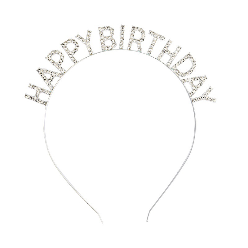 European and American Birthday Party Headdress Hair Hoop Female Letter Happy Birthday Happy Birthday Headband Women's