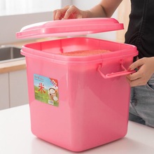 装米桶米桶家用厨房30斤40创意塑料密封防虫带盖面粉储米箱10kg