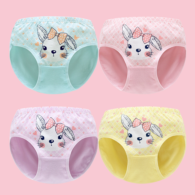 批发女童三角内裤a类纯棉儿童内衣内裤女宝宝1-12岁短裤小中大童