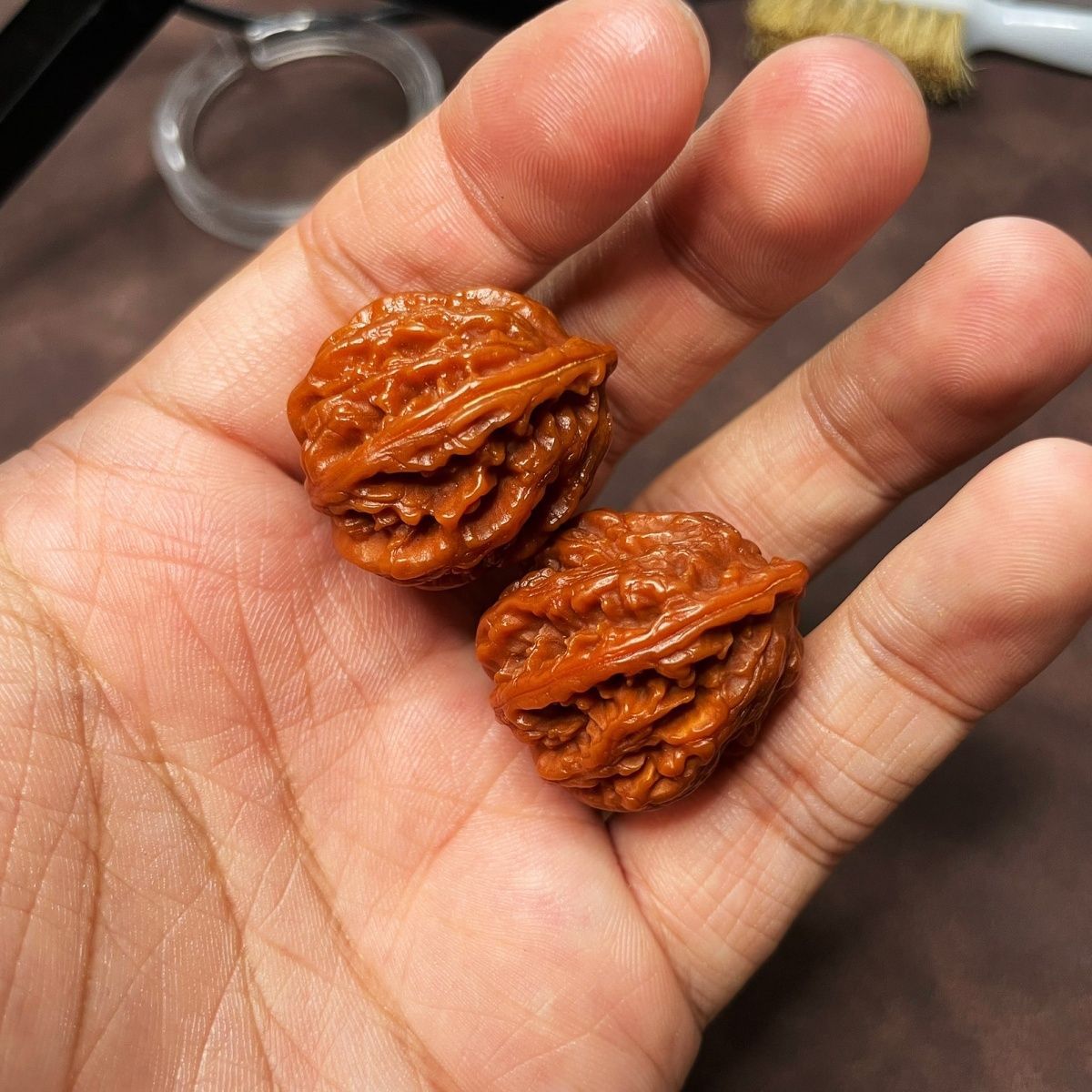 文玩小核桃文玩异形花生葫芦迷你小众秋子狮子头手捻核桃盘玩物件