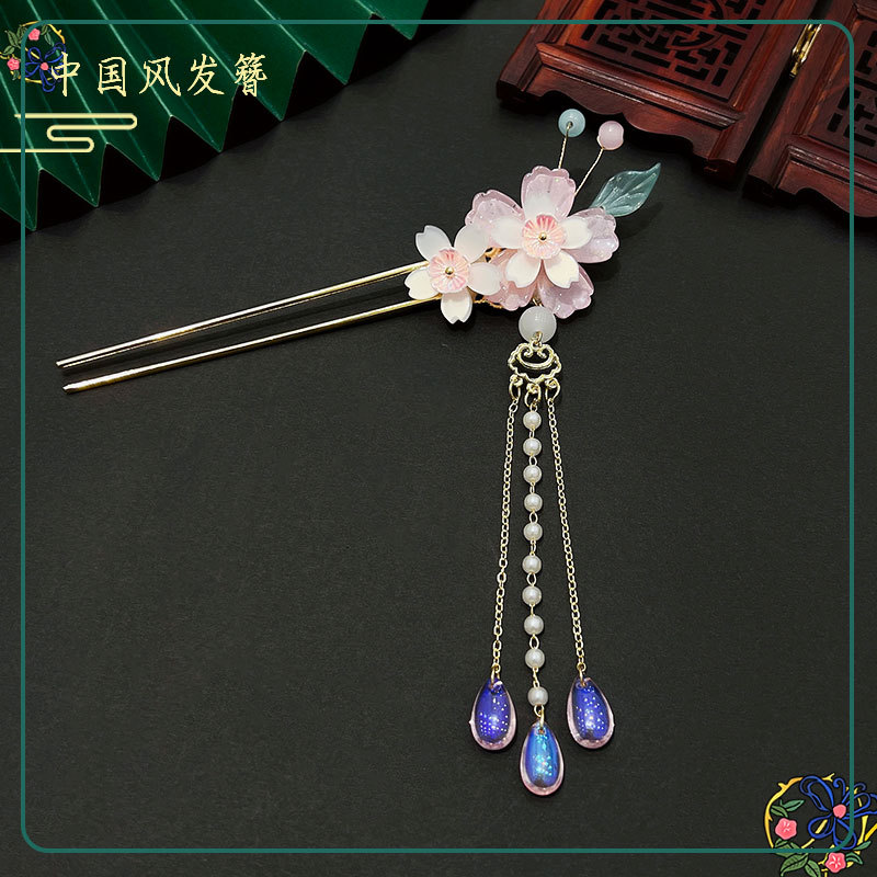 Children Ancient Style New Hair Clip Headdress Chinese Style Han Costume Ancient Costume Hairpin Hair Accessories Girls Vintage Hairpin Wholesale