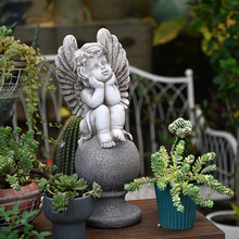 LW96花园装饰欧式天使摆件户外可爱人物雕塑园林别墅庭院露台阳台