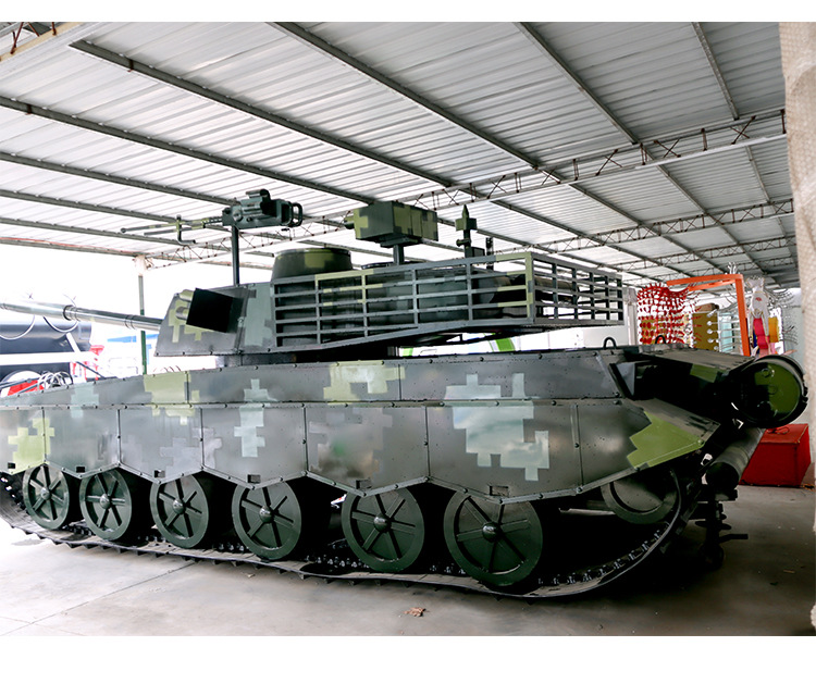 大型铁艺军事模型99式坦克大炮高射炮比例一比一金属摆件商业展览