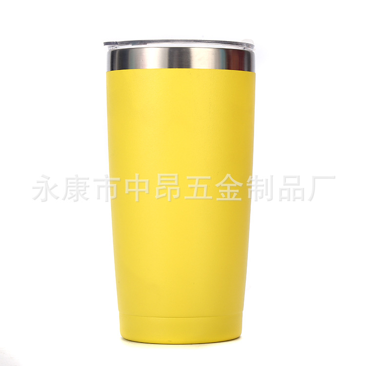 Exclusive for Cross-Border 20Oz Stainless Steel Thermos Cup Cup Large Ice Cup Amazon Dedicated 304 Liner Food Grade