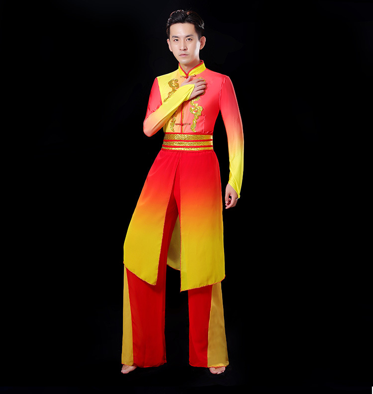 打鼓演出服装女新款中国风秋冬喜庆大鼓水鼓腰鼓队锣鼓舞蹈服套装