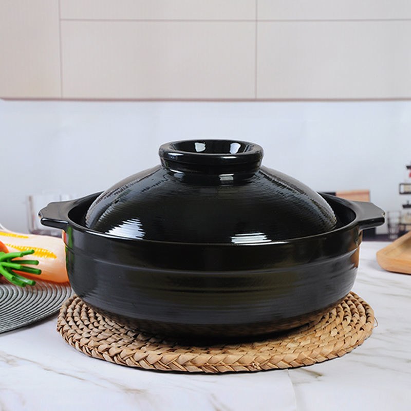 商用小外卖砂锅粥打包盒陶瓷砂锅土豆粉砂锅小号米线砂锅外卖专用-报