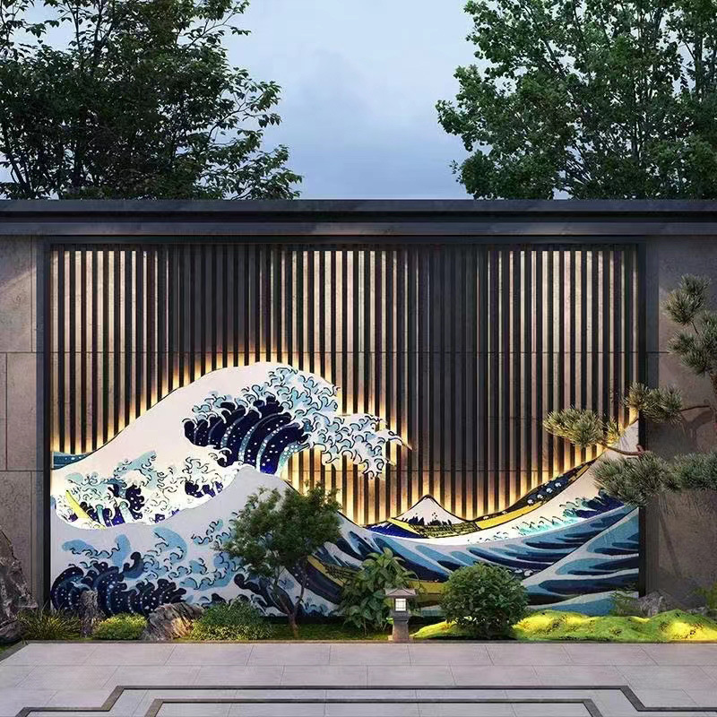 304不锈钢屏风户外庭院镂空金属隔断园艺院子不锈钢屏风厂家批发