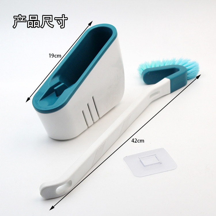 Toilet Brush Long Handle Soft Hair Toilet Cleaning Brush Set No Dead Angle Multifunction Cleaning Brush